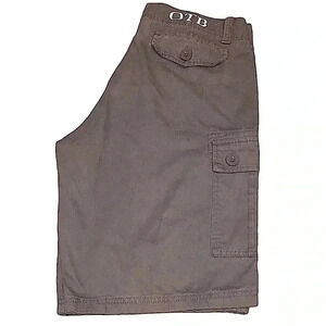 OTB MEN’S DARK GRAY COTTON CARGO SHORTS SIZE 32